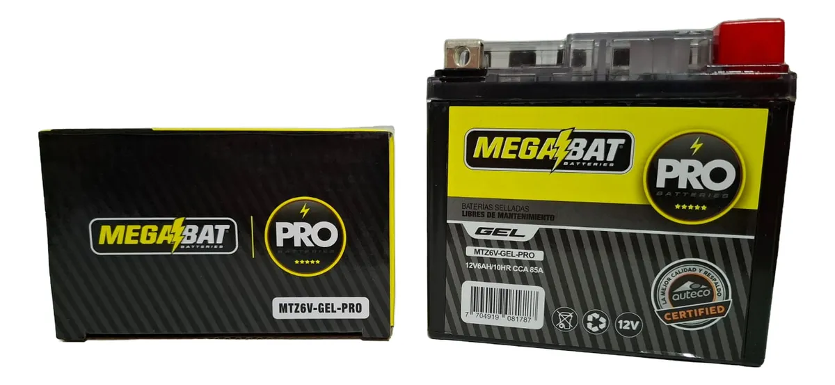 D_NQ_NP_2X_600404-MCO94693124080_102025-F Bateria Megabat Mtz6v Yamaha Nmax 155 Xtz 150 125 Mt15 12v 6 - Imagen 1