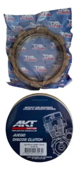 Juego Discos Clutch Judder De Carbono X6 Akt Tt Ds 200 - Imagen 4