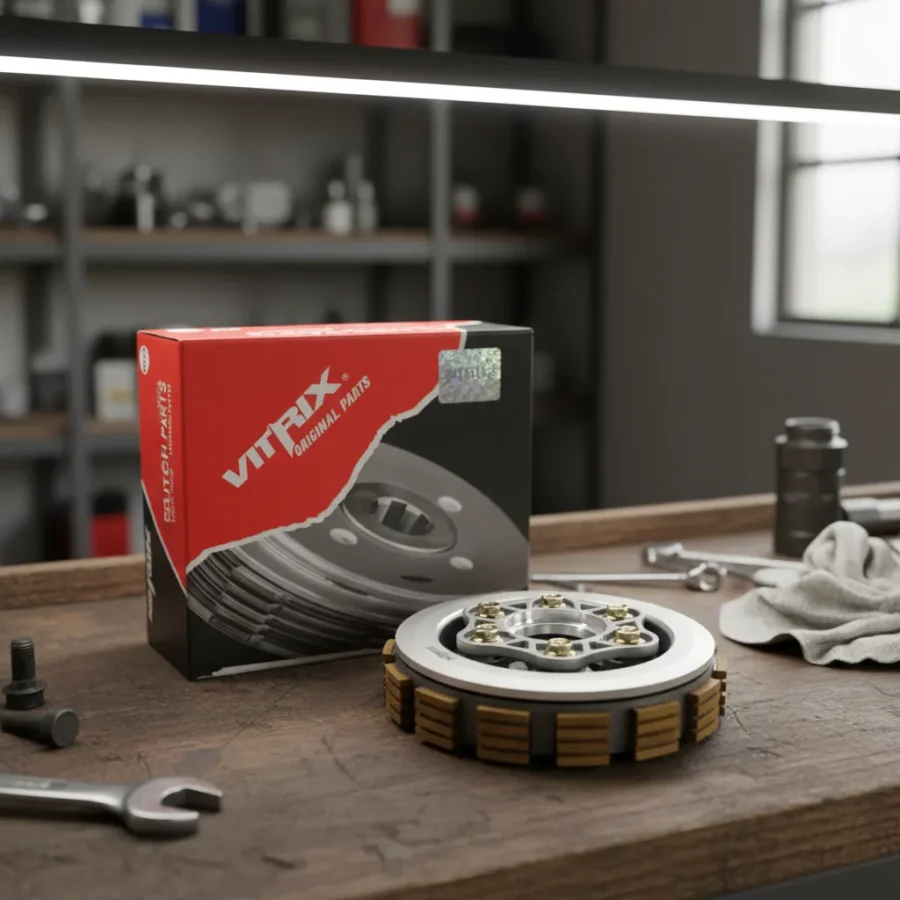 Prensa Centro De Clutch Completo Akt Nkd 125 6 Huecos - Imagen 3