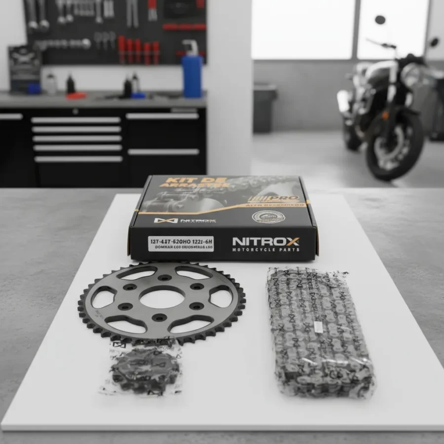 Kit De Arrastre Pro Dominar 400 Ug Y V1 15-45t 520ho-122l-6h CADENA REFORZADA Y Orrinada - Imagen 5