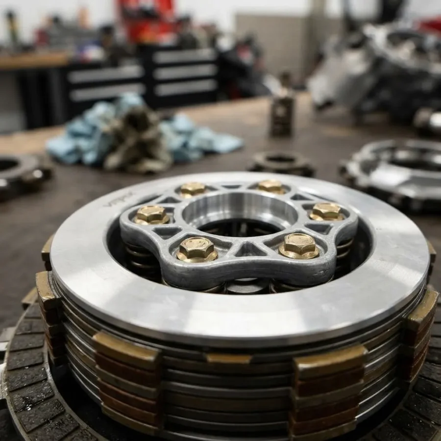 Prensa Centro De Clutch Completo AKT NKD NKDR 125 6 Huecos 6 DISCOS - Imagen 5