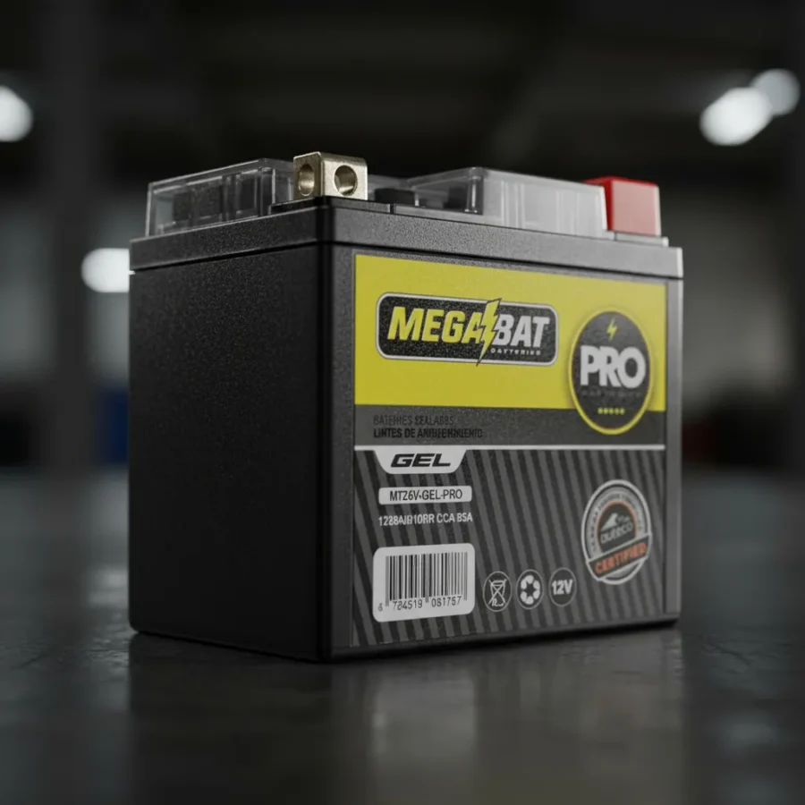 Bateria Megabat Mtz6v gel Honda Xre 300 Abs Yamaha Nmax 15512v 6ah/10hr 85a - Imagen 3