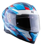 CASCO X-SPORTS HELIOS CIRCUIT NEGRO AZUL BRILLANTE CERRADO TALLA S - Imagen 2
