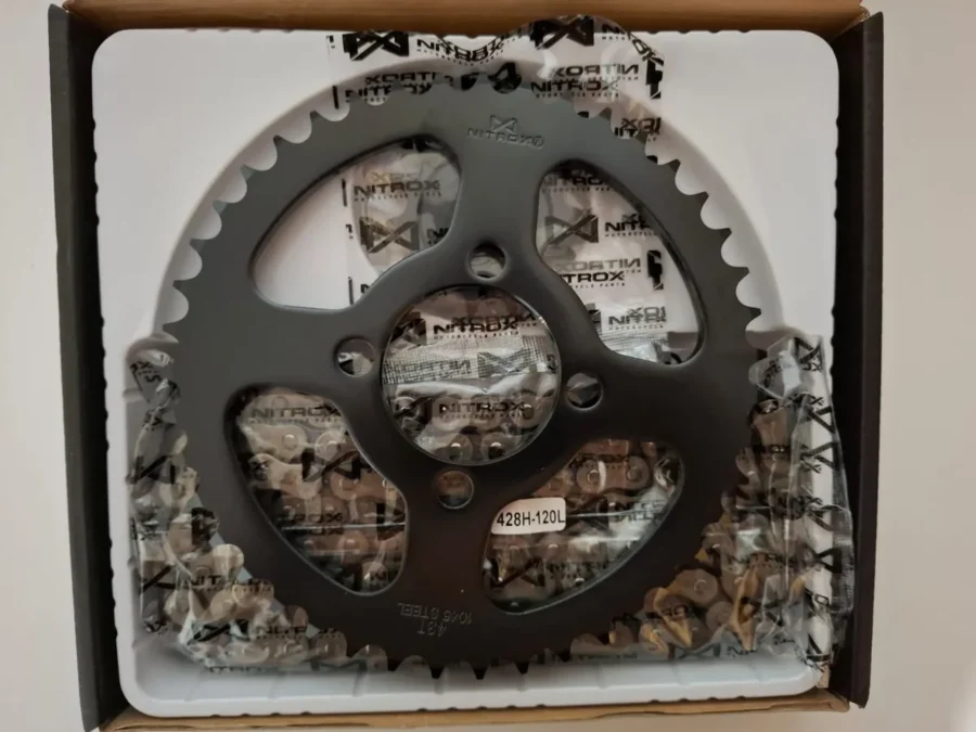 Kit De Arrastre Boxer Ct 100 102 SPOKE KS Platino 100 14-43t 428h-120l-4h - Imagen 7