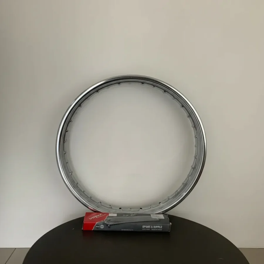 Aro Rin 18 185 Trasero Cromado + Radios Xtz 125 - Imagen 5