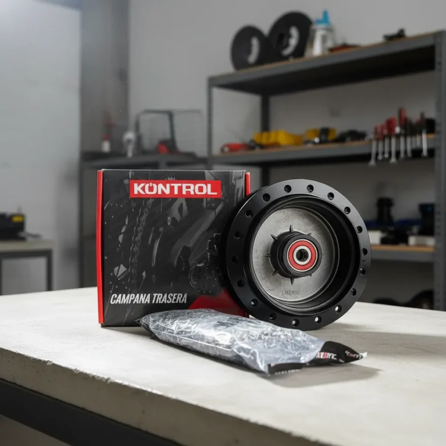 Manzana Campana De Freno Trasero + Radios Akt Nkd 125 - Imagen 2