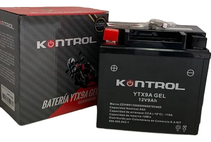 D_NQ_NP_2X_762018-MCO100013075376_122025-F Batería Ytx9a Gel Bajaj Pulsar 180 200 220 Gt Ug - Imagen 1