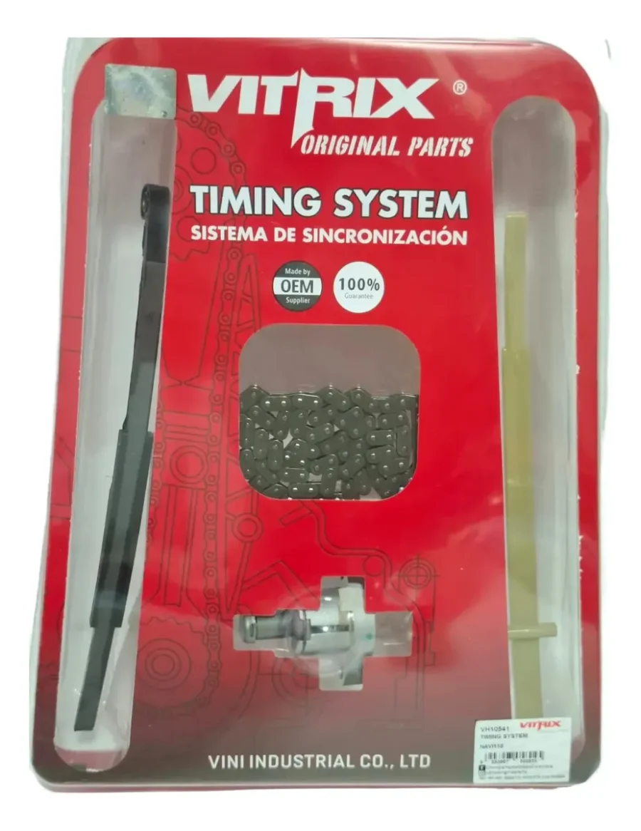 Kit Distribución Cadenilla Honda Navi 110 Tensor Cadeni Guia - Imagen 3