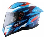 CASCO X-SPORTS HELIOS CIRCUIT NEGRO AZUL BRILLANTE CERRADO TALLA S