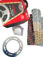 Kit De Arrastre Xr 190L 17-49t 428h Cadena Dorada