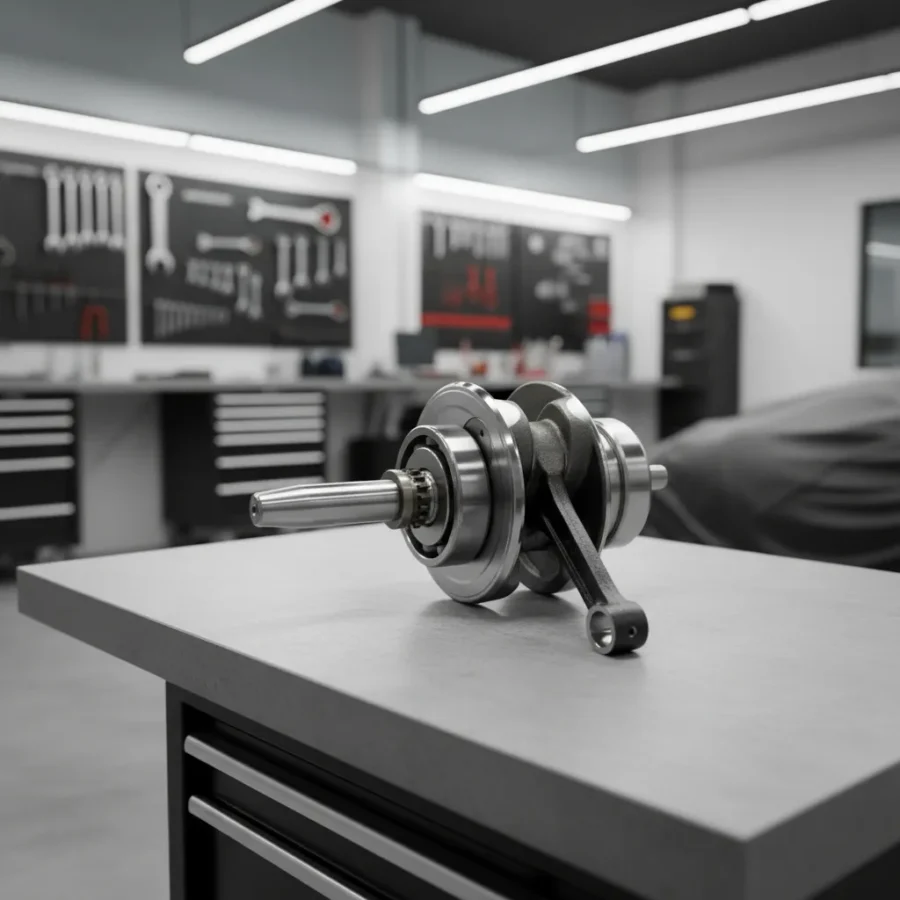 Eje Cigueñal Completo Original Akt Ak Cr5 200 Ttr 200 Ttx 200 - Imagen 4