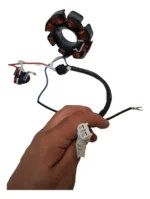 Plato De Bobinas Estator 8 Nucleos Yamaha XTZ 125 MODELO NUEVO - Imagen 6