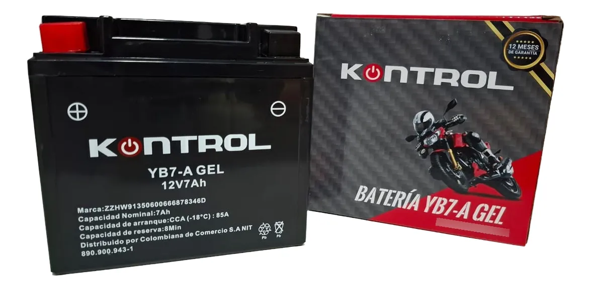 D_NQ_NP_2X_961496-MCO100211016255_122025-F Bateria Kontrol Yb7 Gel GN 125 - Imagen 1